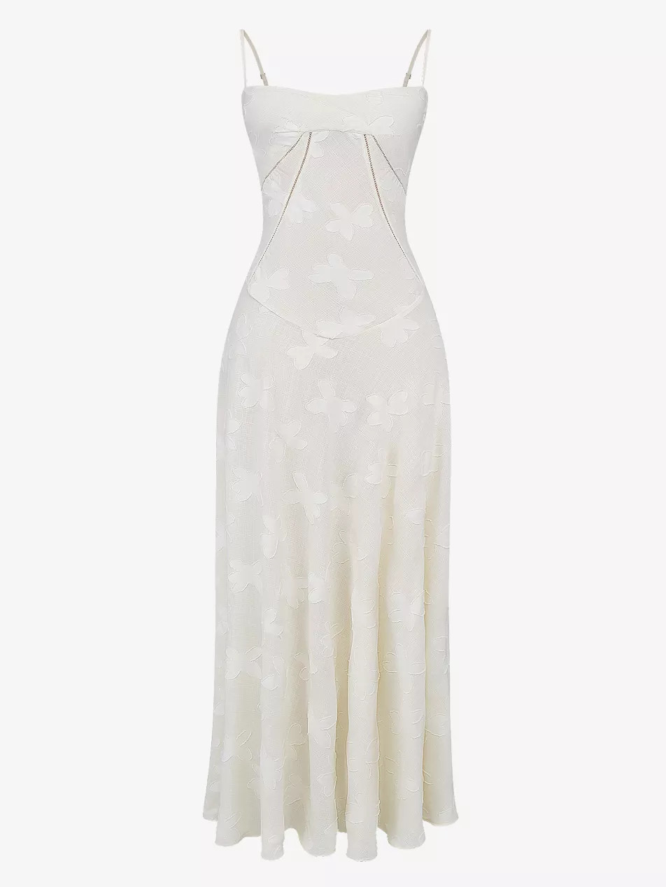 Seren lace-up lace maxi dress | Selfridges