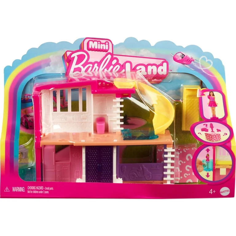 Barbie Mini BarbieLand Doll House Playsets with 1.5-Inch Doll, Furniture & Accessories (Styles Ma... | Walmart (US)