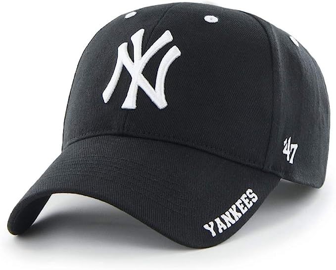 '47 New York Yankees Brand Black MVP Frost Adjustable Hat | Amazon (US)