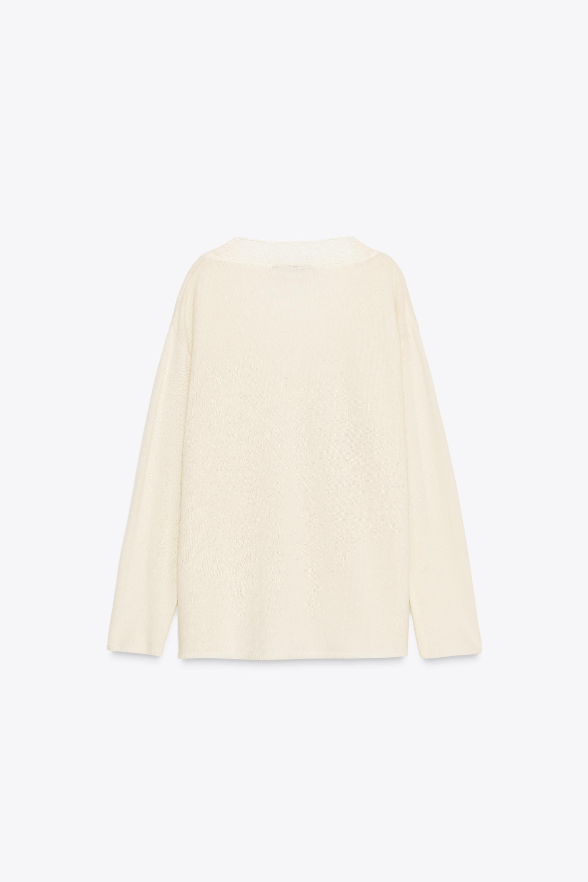 LACE KNIT JUMPER | Zara UK