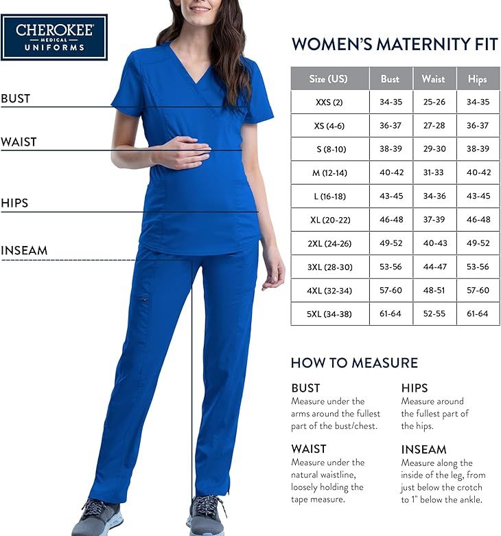 Cherokee Women Scrubs Pant Workwear Professionals Maternity Straight Leg WW220 | Amazon (US)