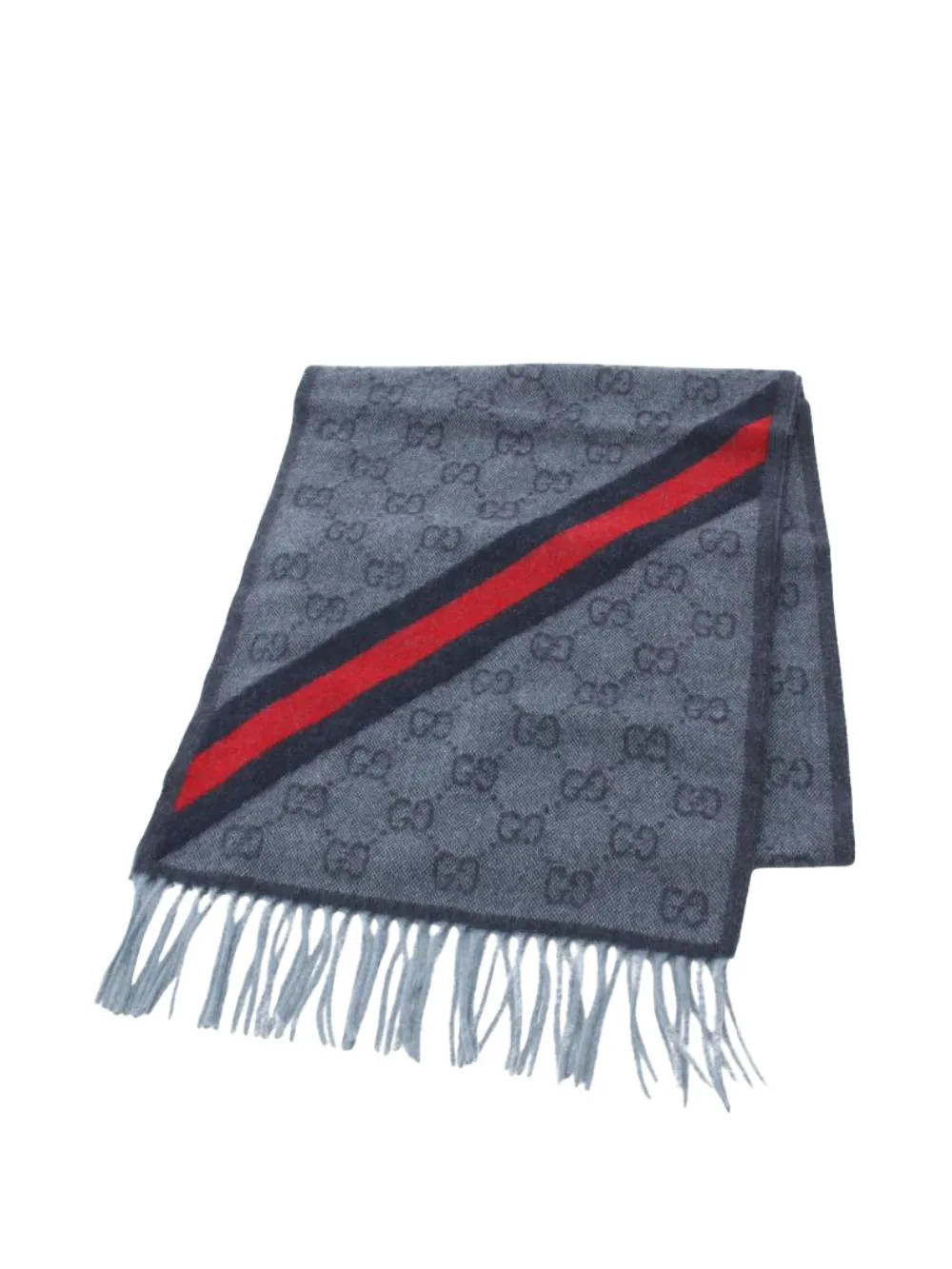 Gucci Pre-Owned 2020s GG-pattern scarf - Grey | Farfetch Global