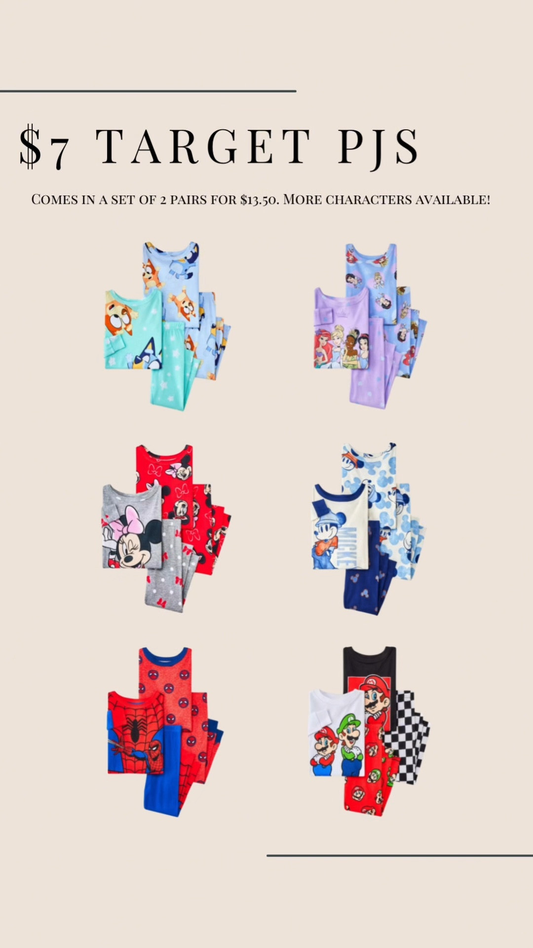 Character pajama sets 25% off at Target!

#LTKSaleAlert #LTKKids
