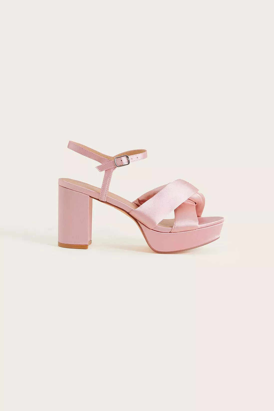 Satin Platform Heels | Oasis UK & IE