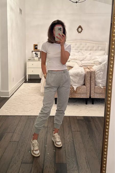 Loving these comfy joggers with with an essential tee from Abercrombie! I paired them with some comfy sneakers for a comfy and casual look. 

#LTKSeasonal #LTKstyletip #LTKsalealert