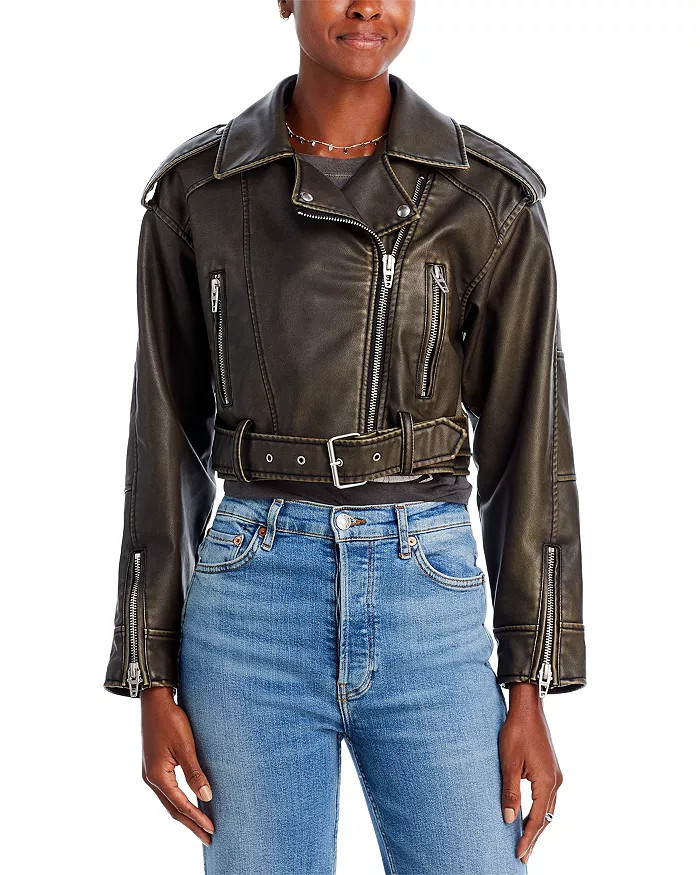 Faux Leather Moto Jacket | Bloomingdale's (US)