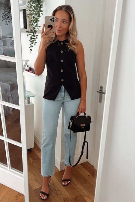 Bottomless brunch outfit! Featuring Levi 501 cropped jeans and this beaut black waistcoat with the high neck 🥰 bag is Fairfax & Favour

#LTKsalealert #LTKeurope #LTKworkwear