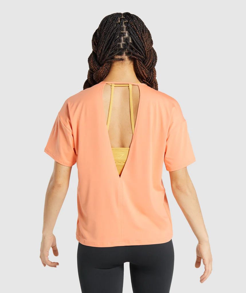 Gymshark Studio T-Shirt - Coral | Gymshark (Global)