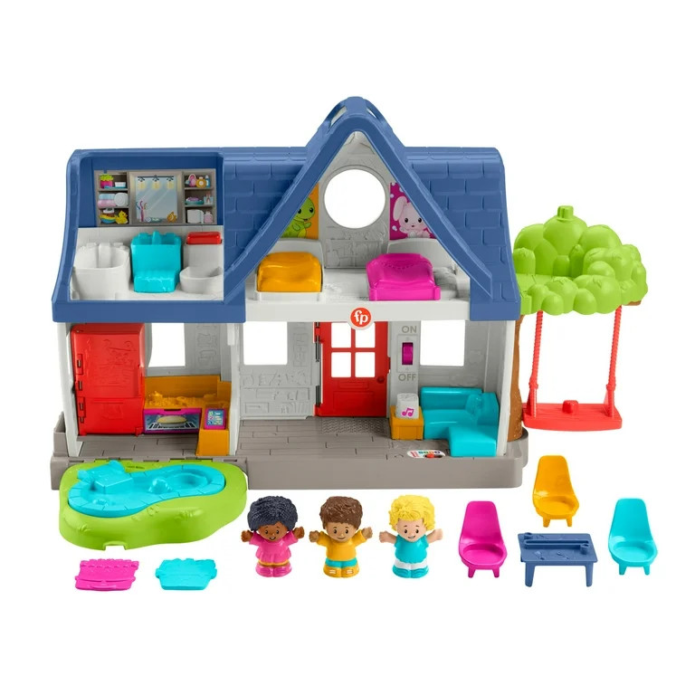 Fisher-Price Little People Friends Together Play House Toddler Learning Playset, 10 Pieces - Walm... | Walmart (US)