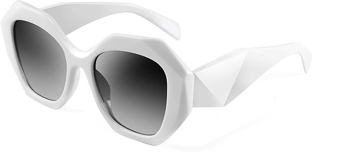 FEISEDY Oversized Cateye Sunglasses Women Men Vintage Trendy Cat Eye Shades B2817 | Amazon (US)