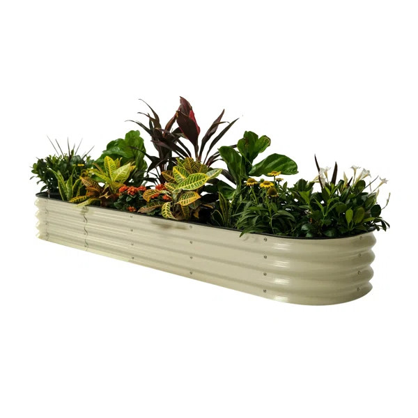 11" Tall 9 In 1 Modular Metal Outdoor Raised Garden Bed | Wayfair North America