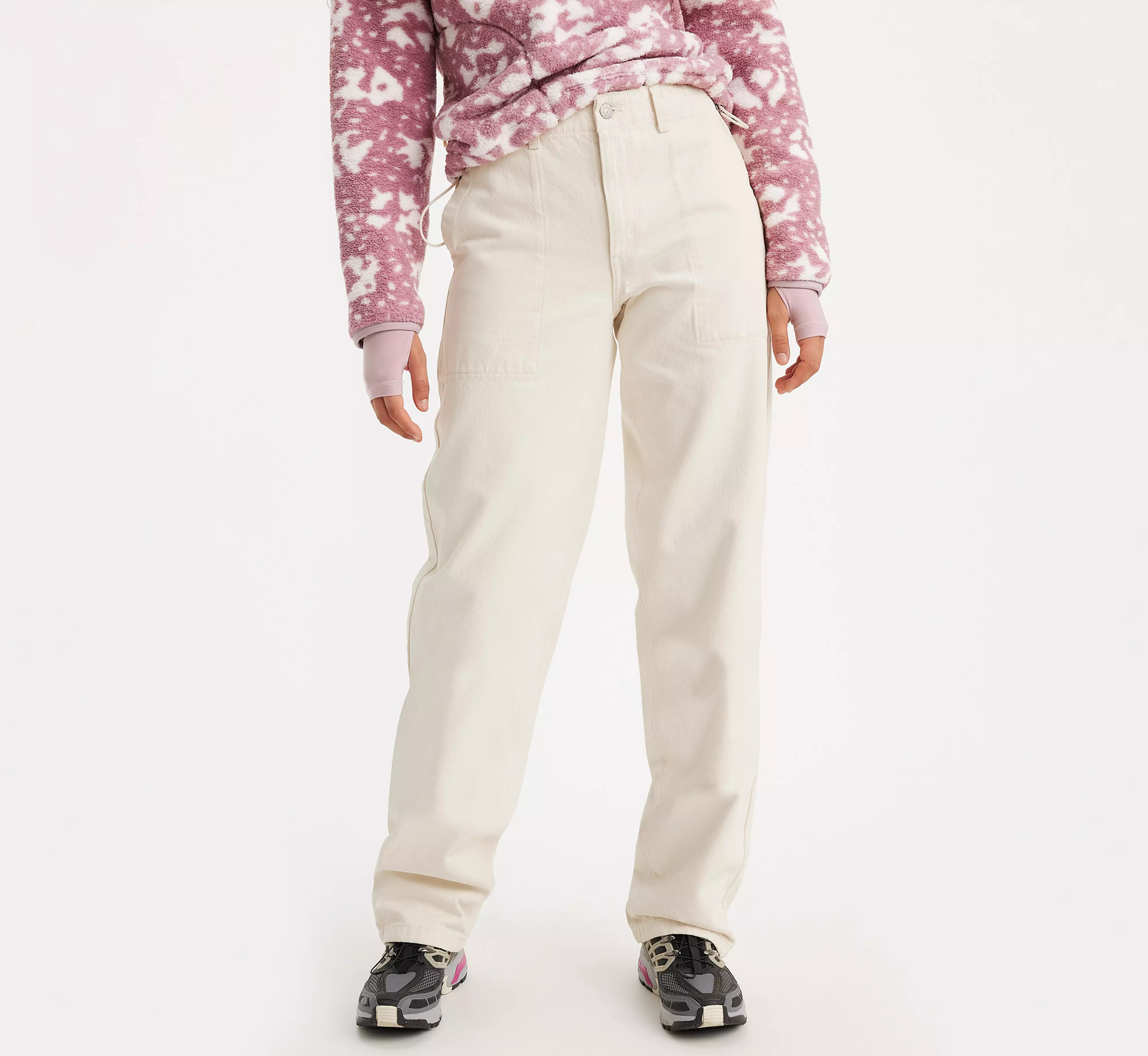 Baggy Dad Utility Women's Pants - White | Levi's® US | Levi's US