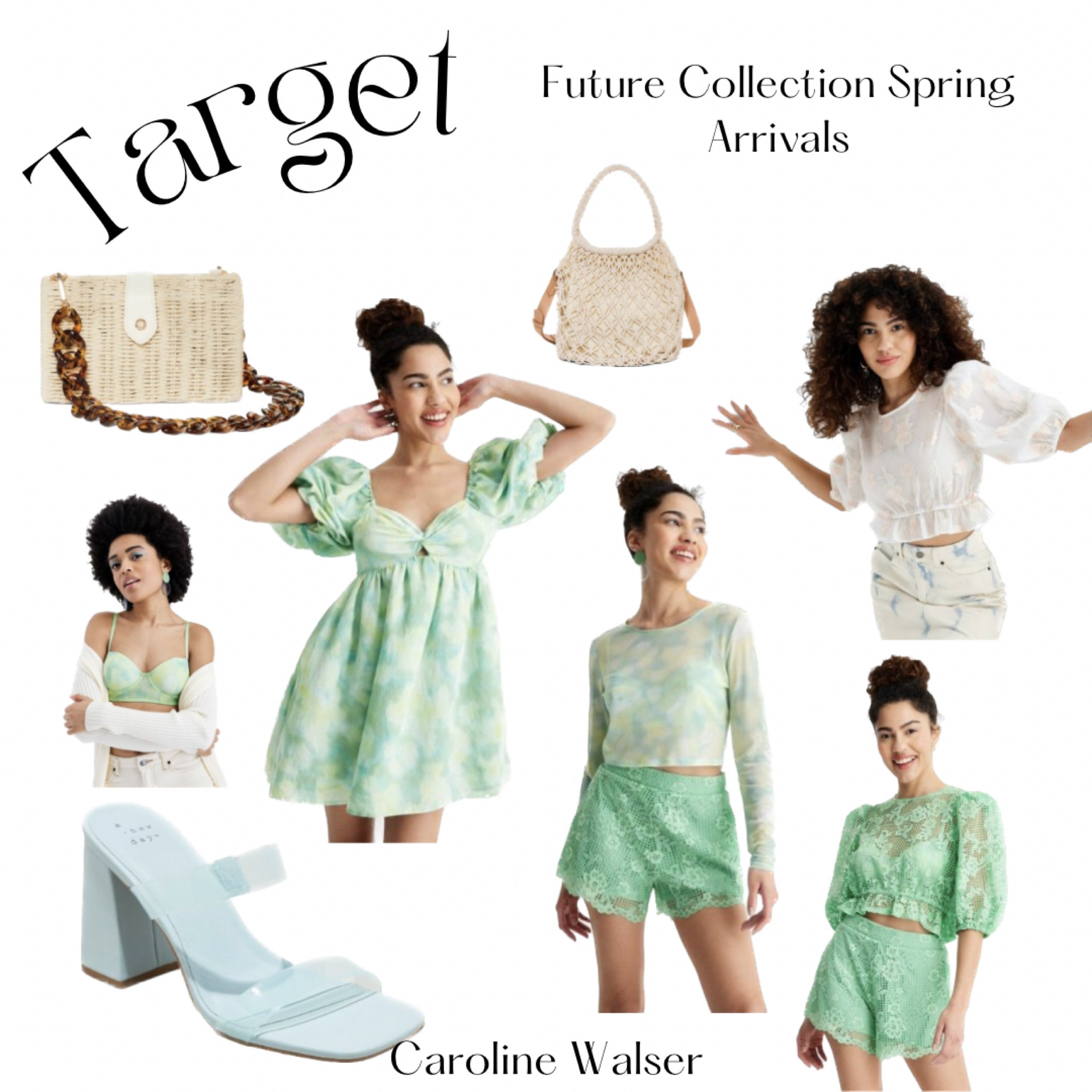 Target -Future Collection 

Just walked into target and bought all of these goodies and more!! Loving the new sage green and light blue finds. Styling tonight! 

#Target #TargetFinds #Green #Sage #SageGreen #Rattan #RattanBag #ClearHeels #Set #Dress #SpringDress #SageDress #Mesh #MeshTop #TargetSet #TargetDress #SpringOutfit #Easter #EasterDress #EasterOutfit 

#LTKstyletip #LTKSeasonal #LTKunder50
