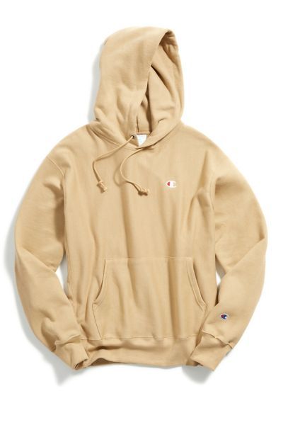 Champion UO Exclusive Reverse Weave Hoodie Sweatshirt - Beige XL at Urban Outfitters | Urban Outfitters (US and RoW)