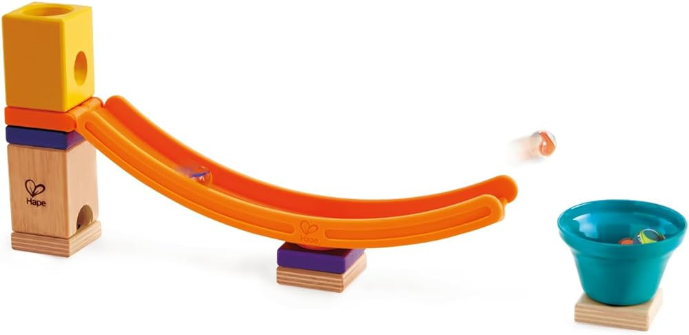 Hape Quadrilla Mega Skatepark Marble Run Attachment, 17 Pieces, Multicolor | Amazon (US)