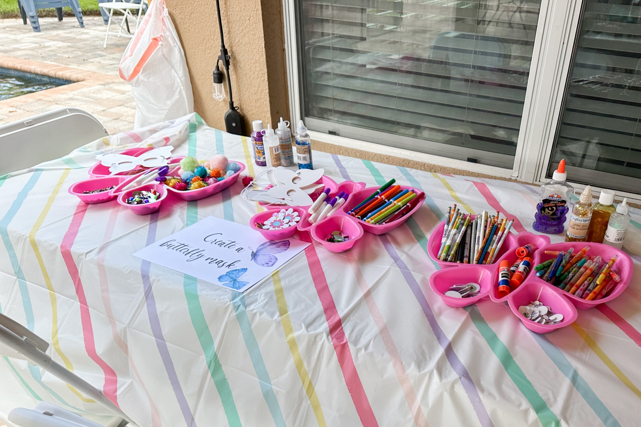 DIY Butterfly Mask for kids. Butterfly Kisses and Birthday Wishes party for 10. Mamallamallama.com  

#LTKfamily #LTKunder100 #LTKkids