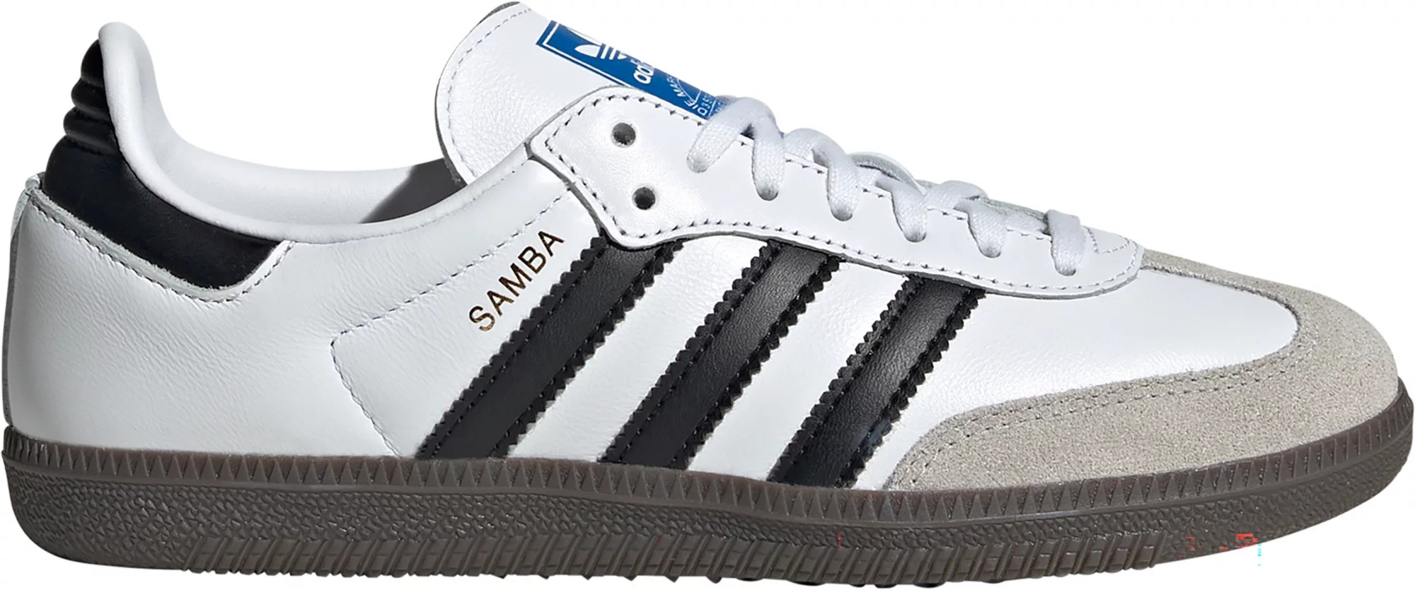 adidas Kids' Grade School Samba OG Shoes, Size 4.5, White/Black | DICK'S Sporting Goods