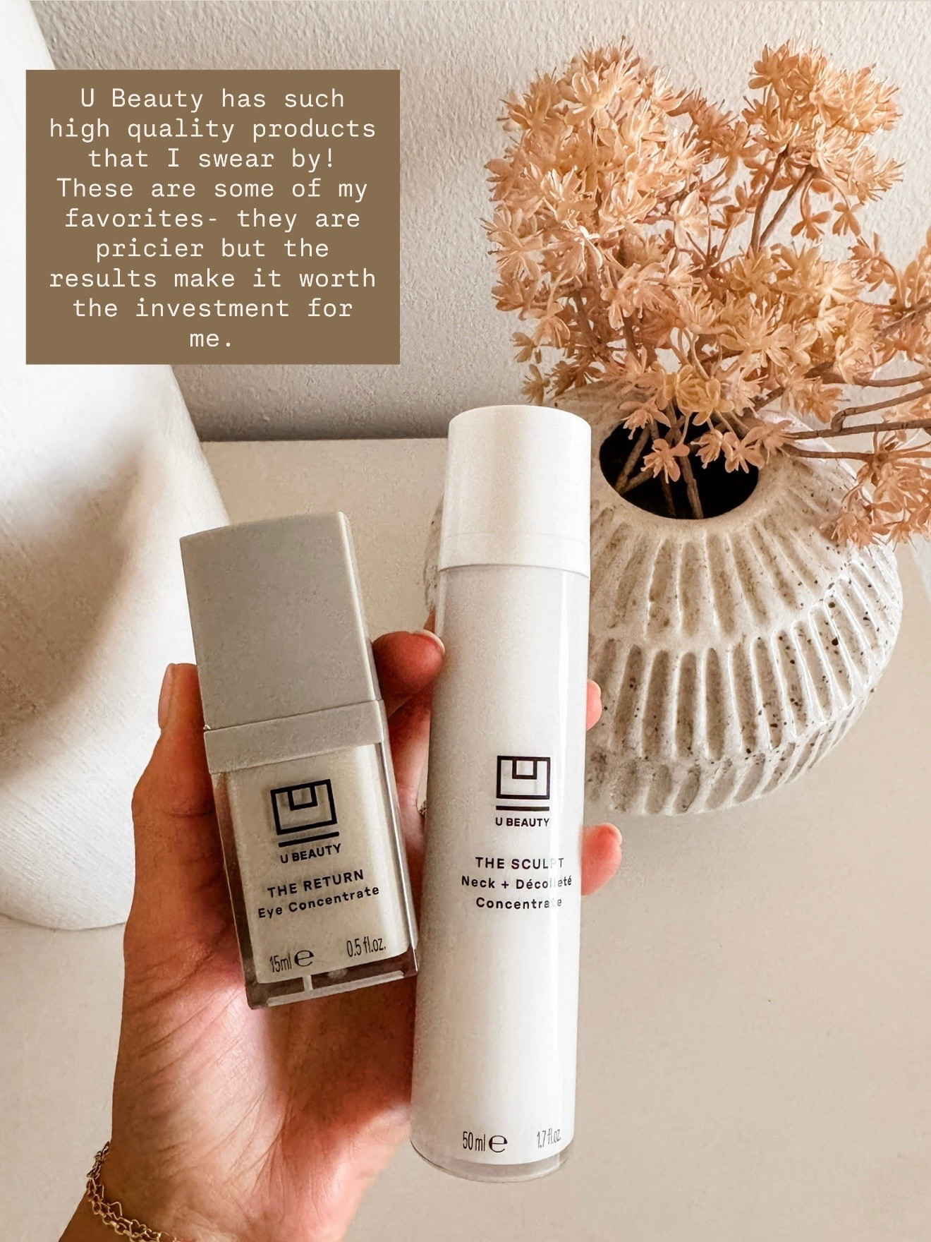 I have noticed a huge difference in my skin since using U Beauty products! They are more a splurge for skincare, but they have been worth the investment for me!

Loverly Grey, u beauty, skincare, skincare routine, under eye, beauty

#LTKBeauty