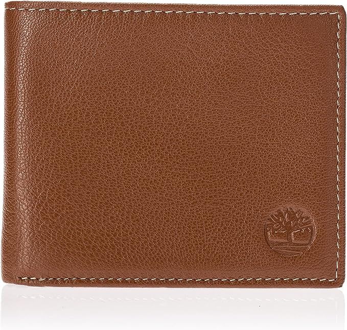 Timberland Men's Leather Wallet with Attached Flip Pocket, tan, One Size at Amazon Men’s Clothi... | Amazon (US)