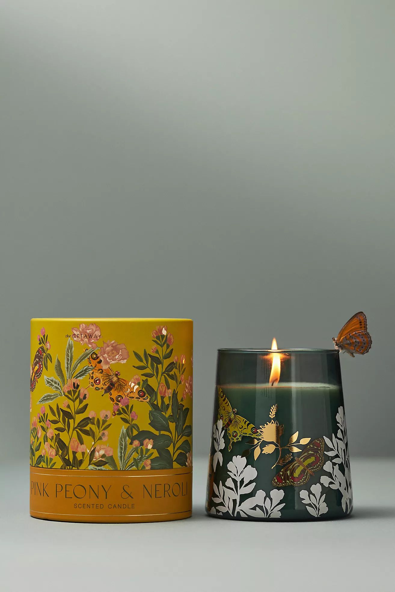 Getaway Floral Pink Peony & Neroli Boxed Candle | Anthropologie (US)