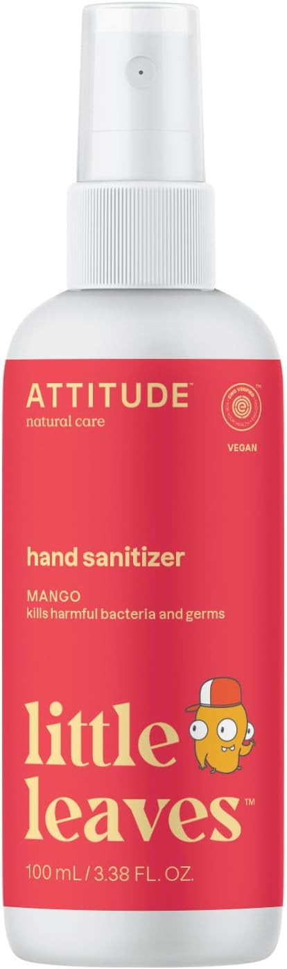 ATTITUDE Hand Sanitizer Spray for Kids & Adults, EWG Verified, Travel Size, Dermatologically Test... | Amazon (US)