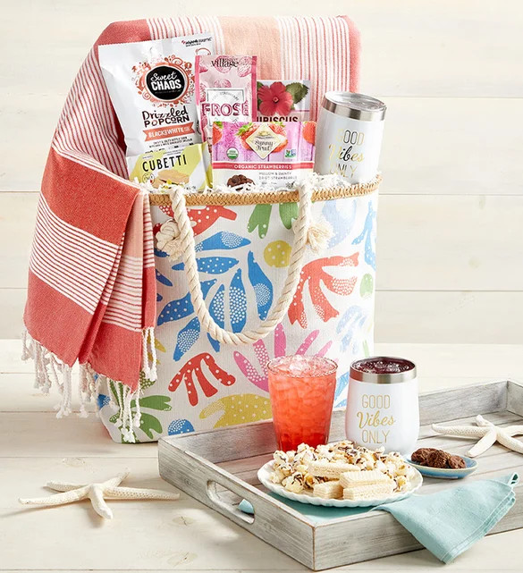 Beach Time Gift Tote | 1800flowers.com