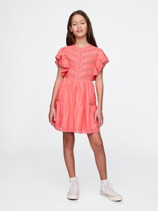 Kids Lace Tiered Ruffle Dress | Gap (US)