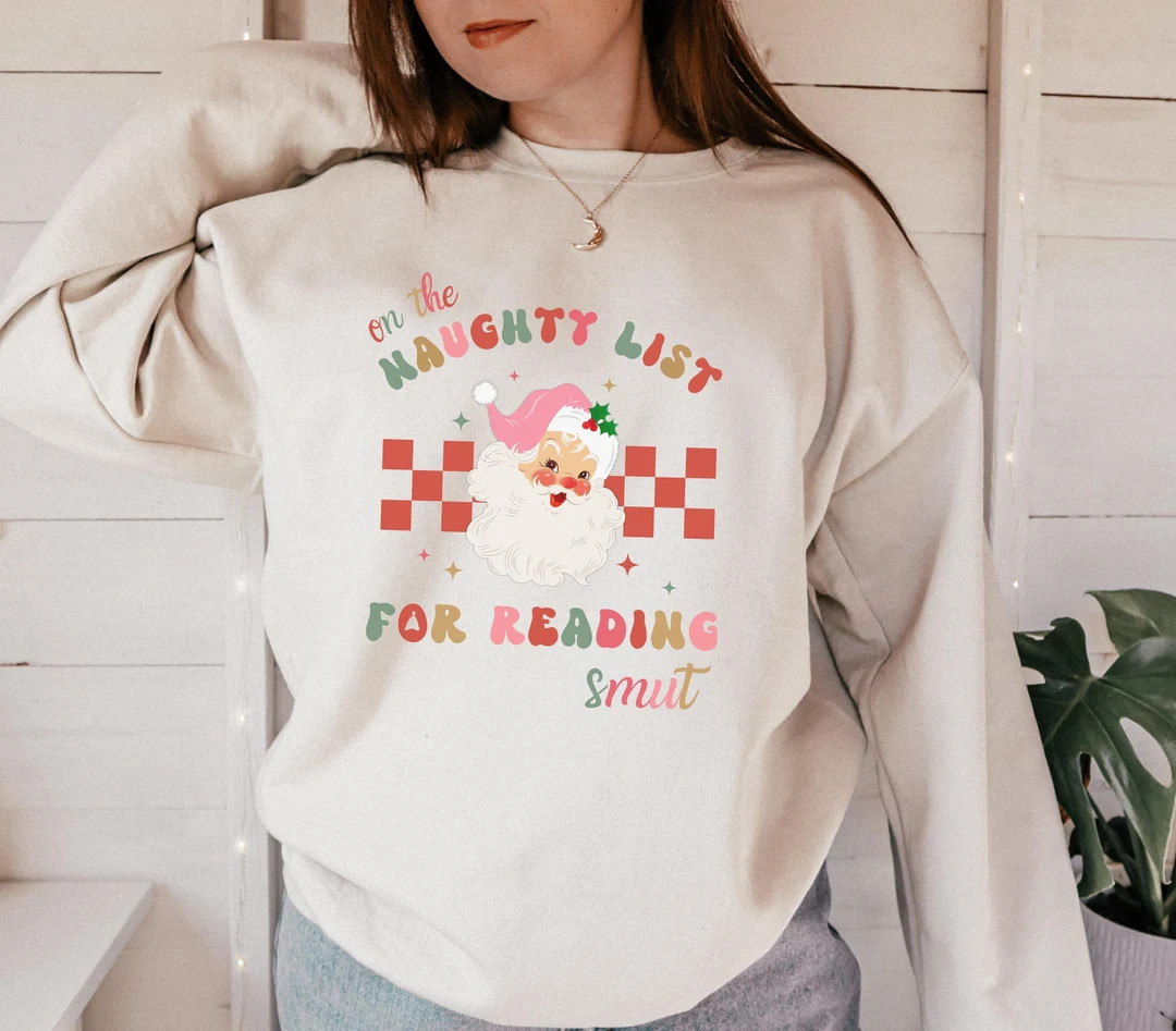 Smut Reader Bookish Sweatshirt Romance Reader Christmas Crewneck Bookish Crewneck Bookish Merch R... | Etsy (US)