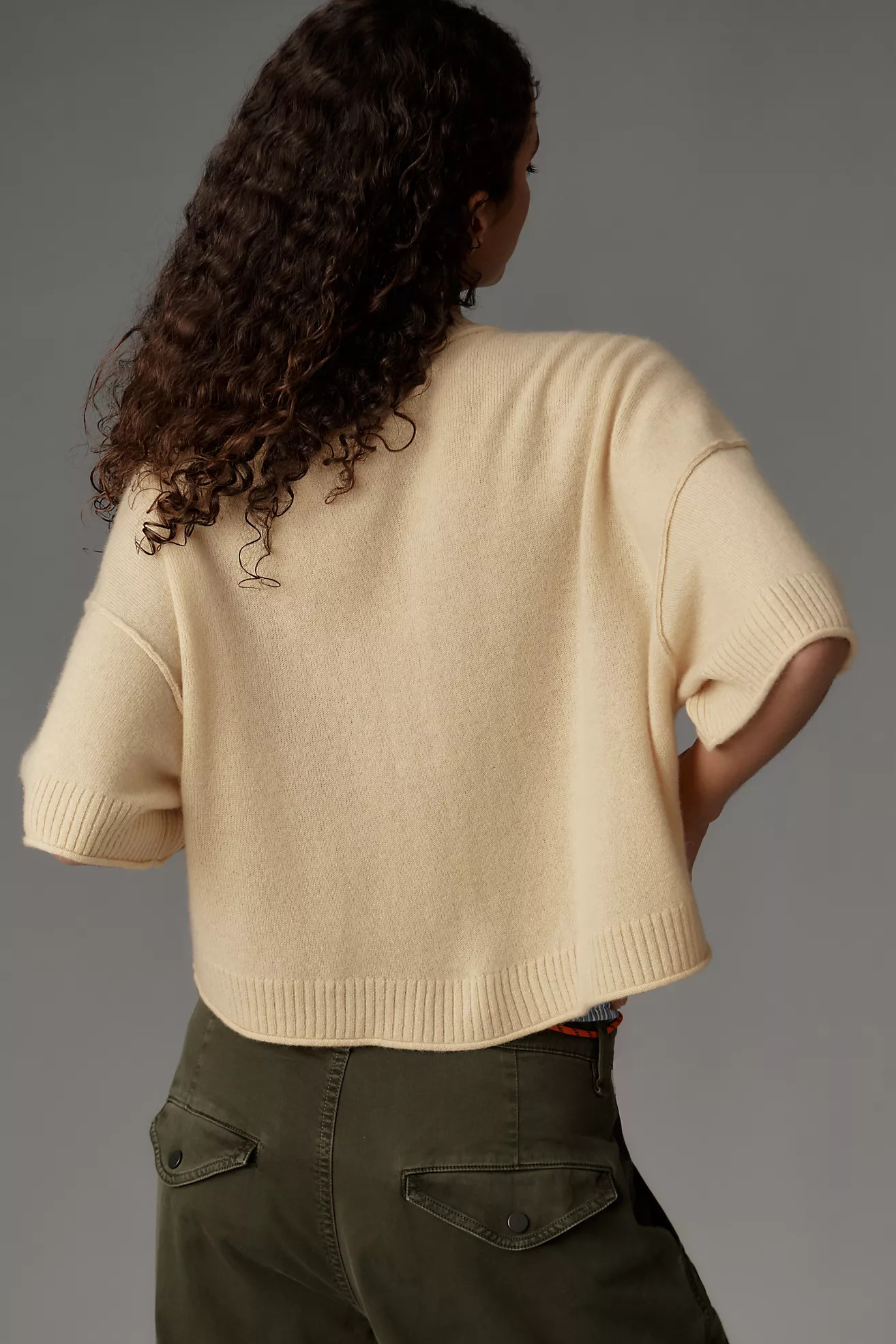 The Goldie Crew-Neck Cashmere Sweater | Anthropologie (US)