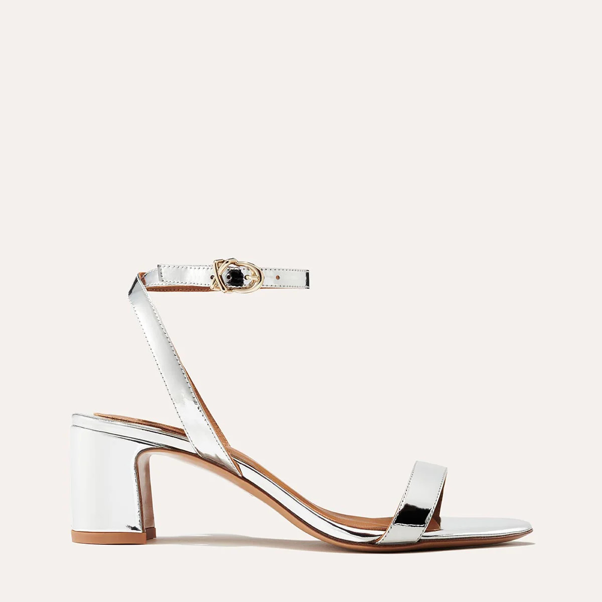 The Stella Sandal - Silver Mirror | Margaux