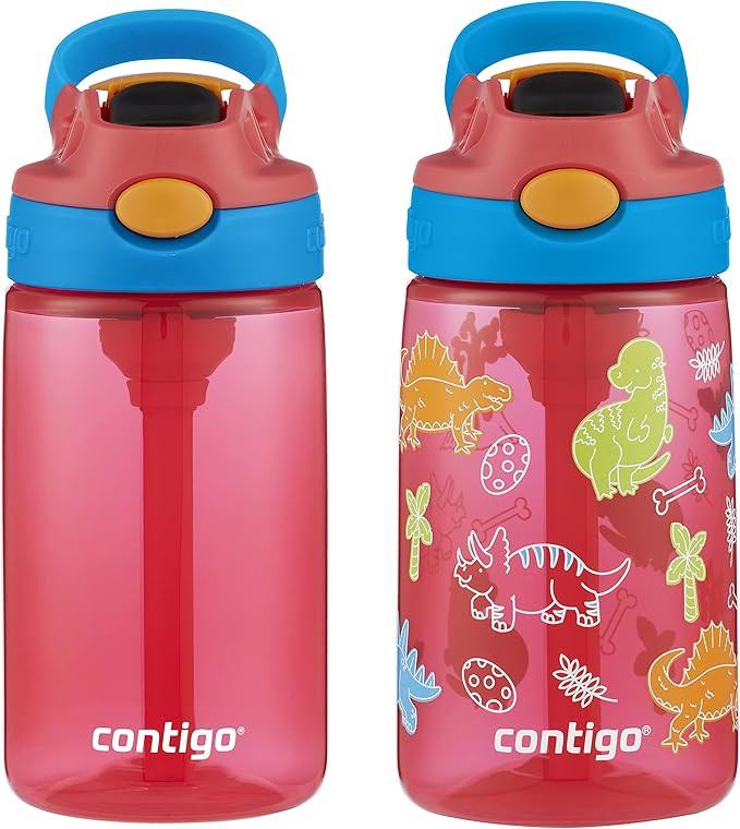 Contigo Aubrey Kids Cleanable Water Bottle with Silicone Straw and Spill-Proof Lid | Amazon (US)