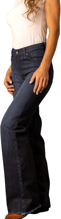 Kimes Ranch Women's Olivia High Rise Wide Leg Jeans, Raw Hem | Amazon (US)