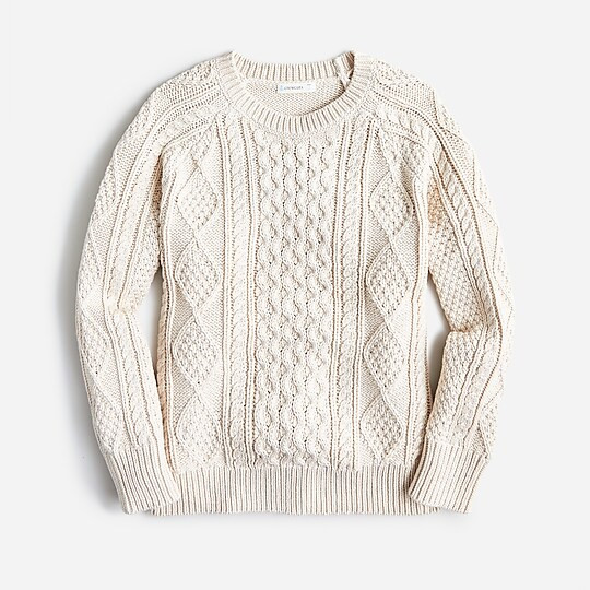 Boys' cable-knit fisherman sweater | J. Crew US