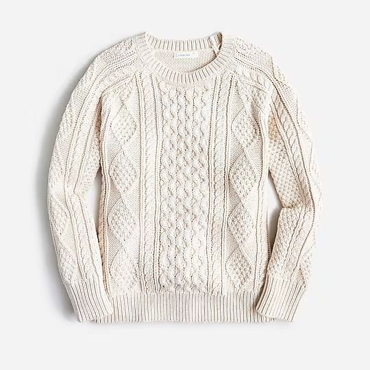 Boys' cable-knit fisherman sweater | J.Crew US