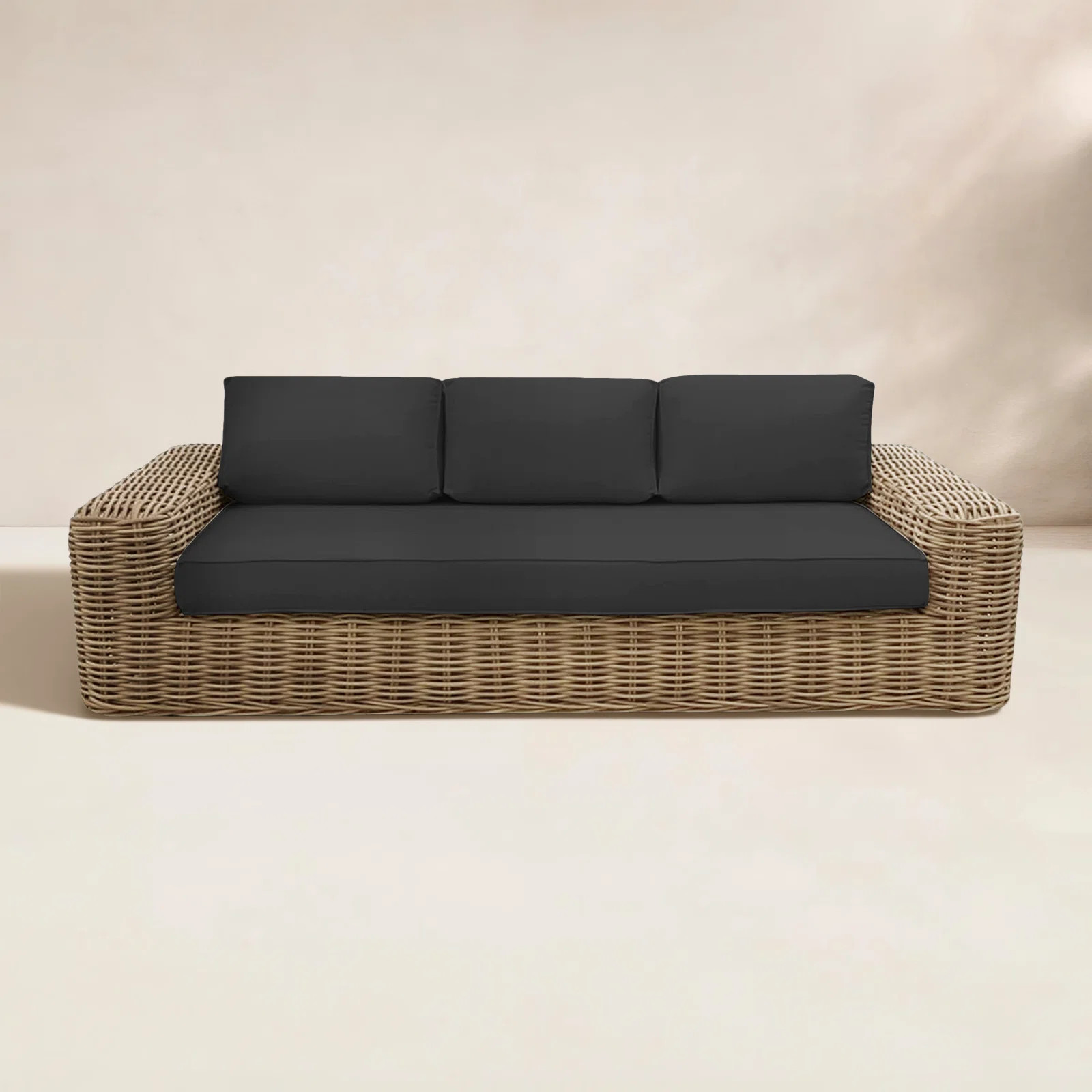 Admiral 89'' Wide Rectangle Patio Sofa with Cushions | Joss & Main
