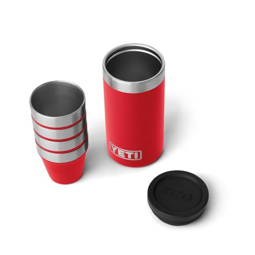 YETI Shot Glasses with Carrying Case, Set of 4, Rescue Red | Amazon (US)
