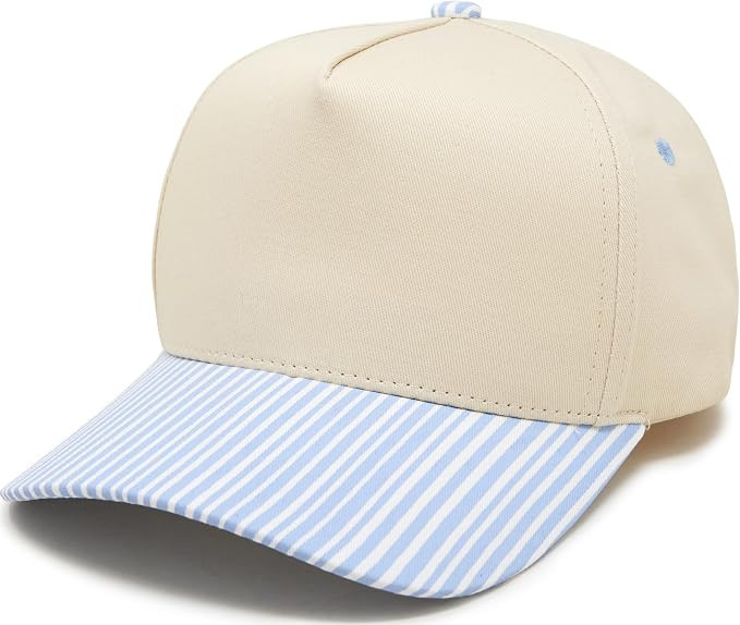 Funky Junque Blank Trucker Hat for Men & Women - Two Tone Snapback Baseball Cap, Vintage Canvas A... | Amazon (US)