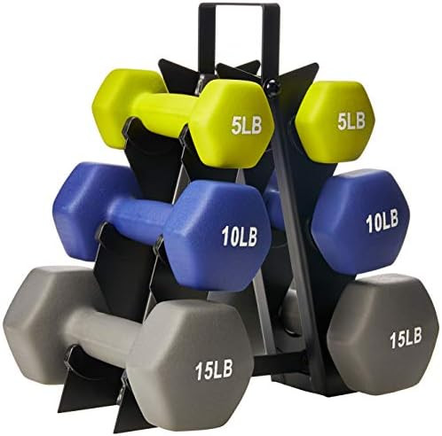 Amazon Basics Neoprene Coated Dumbbell Hand Weight Set | Amazon (US)