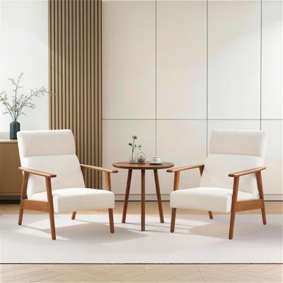 Hertford 27.4"W Upholstered High-back Accent chair Armchair | Wayfair North America