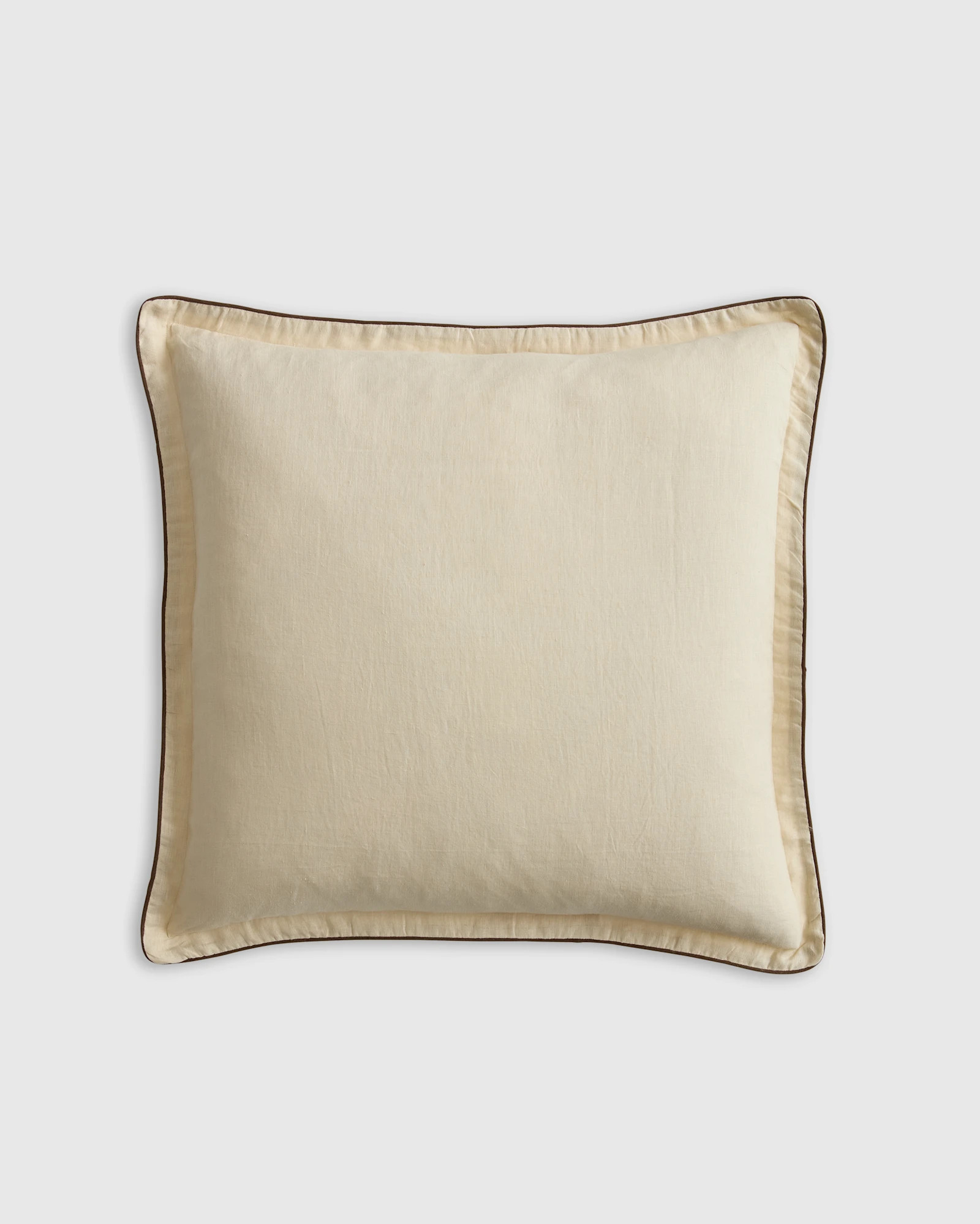 European Linen Piped Euro Sham | Quince