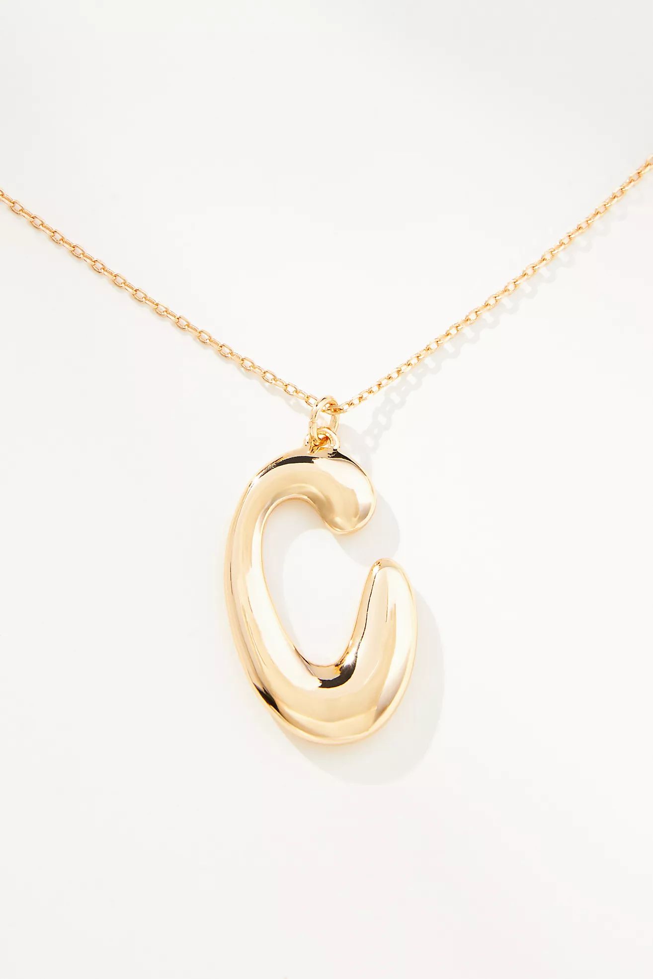 Bubble Letter Monogram Necklace | Anthropologie (US)