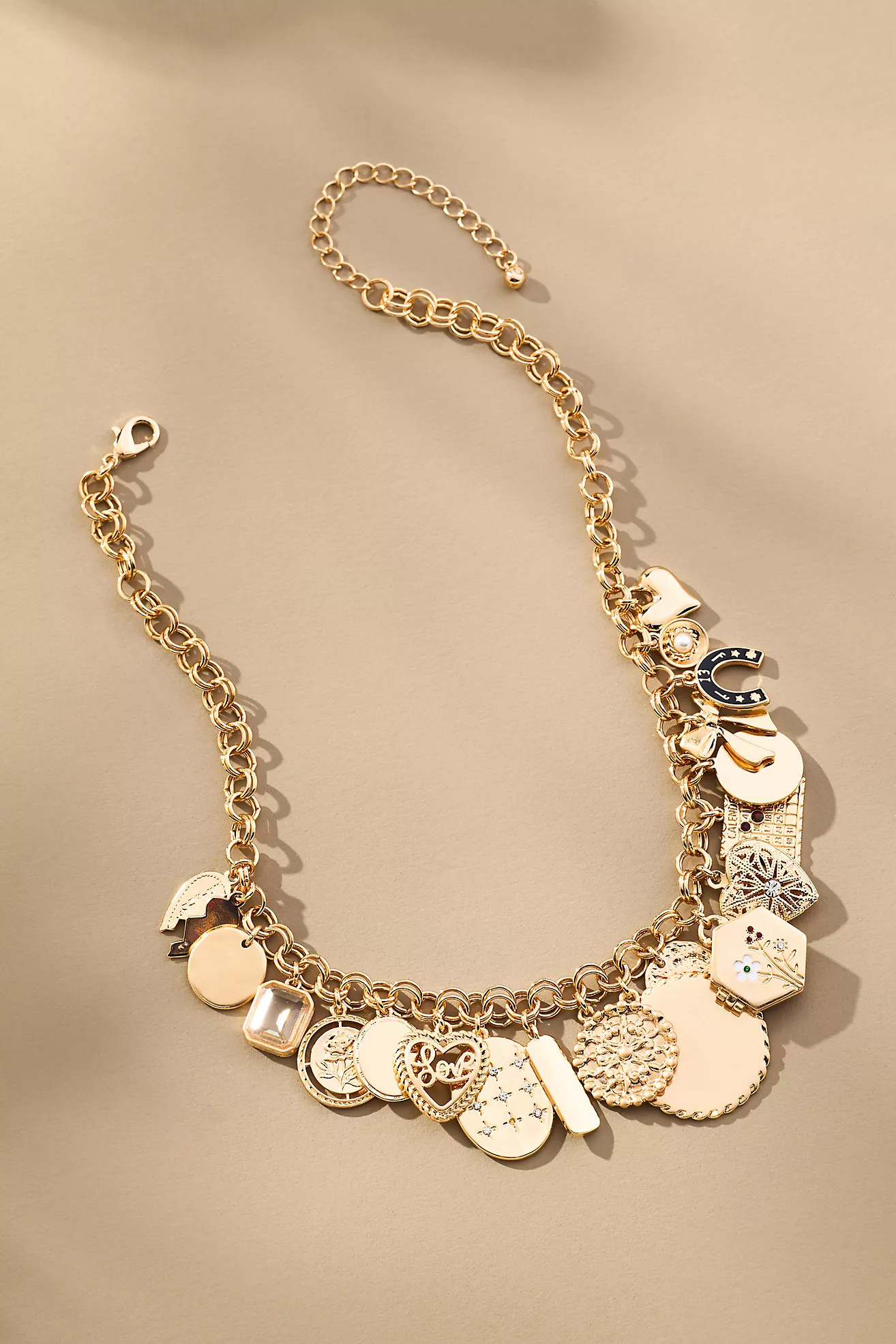 Chunky Coin Charm Necklace | Anthropologie (US)