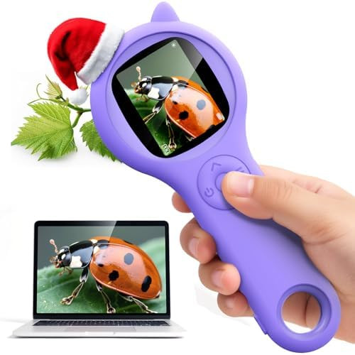 Microscope for Kids - Mini Pocket Handheld Microscope for Toddlers-STEM Educational Science Kit T... | Amazon (US)