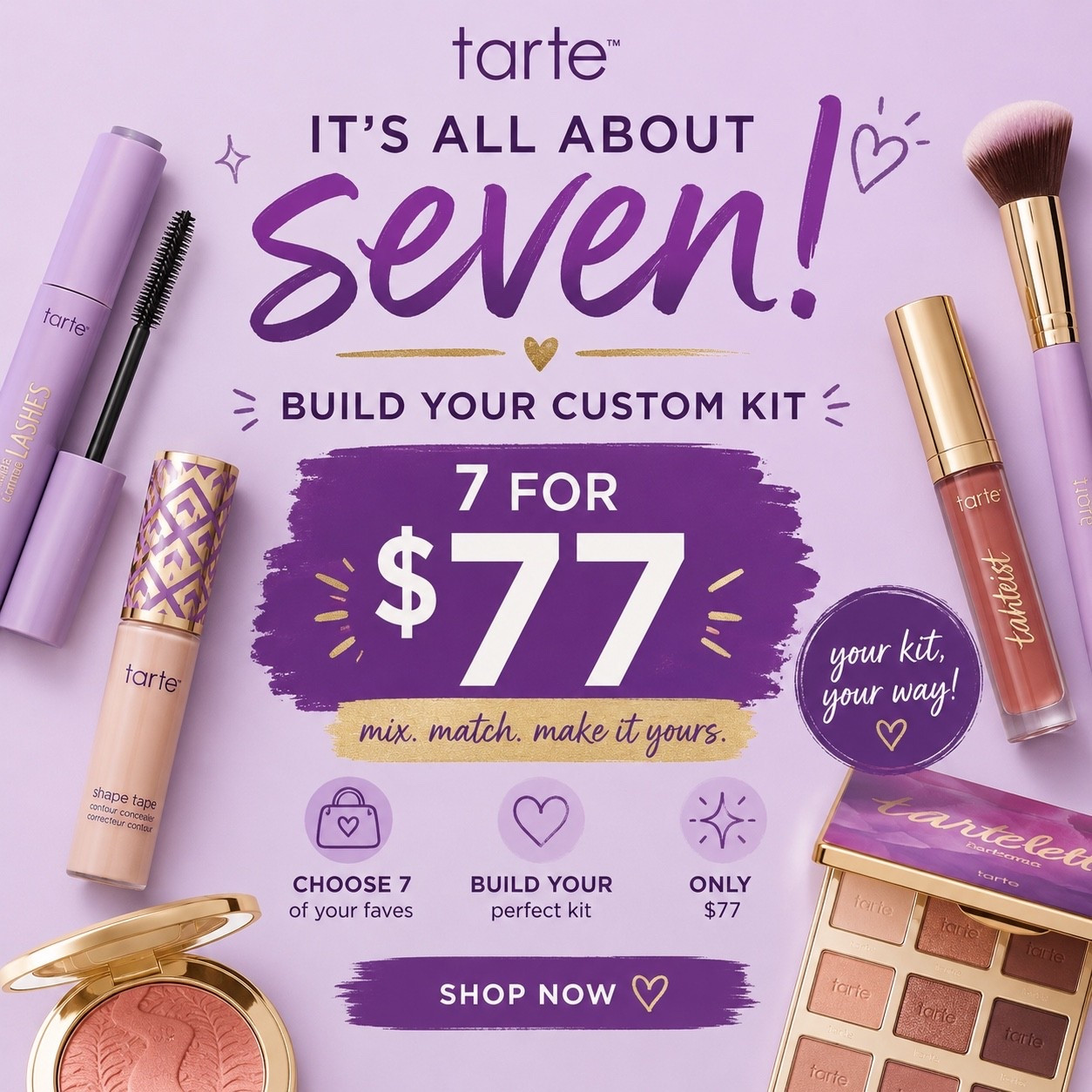 Build your dream makeup bag for less 😍
Tarte’s custom kit sale is SO good right now — 7 favorites for $77! I linked all my picks on my LTK 💜 #LTKBeauty

#LTKdayinmylife #LTKBeauty #LTKmorningroutine