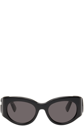 Black Cat-Eye Sunglasses | SSENSE
