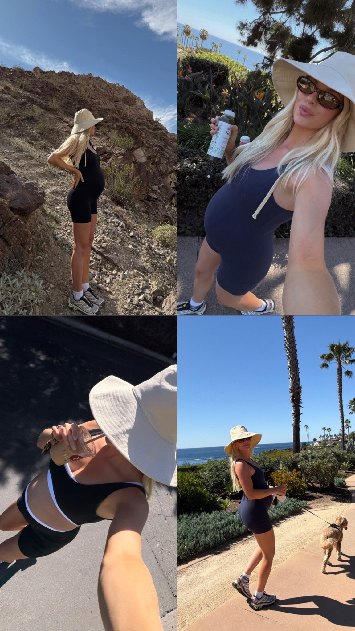 Wearing medium in top and bottom (sized up for pregnancy), medium in Amazon one piece (sized up for pregnancy), small in black onesie, shoes run tts! #kathleenpost

Active wear, workout wear, walking outfit, bump friendly, maternity look

#LTKActive #LTKBump #LTKfitnessgoals