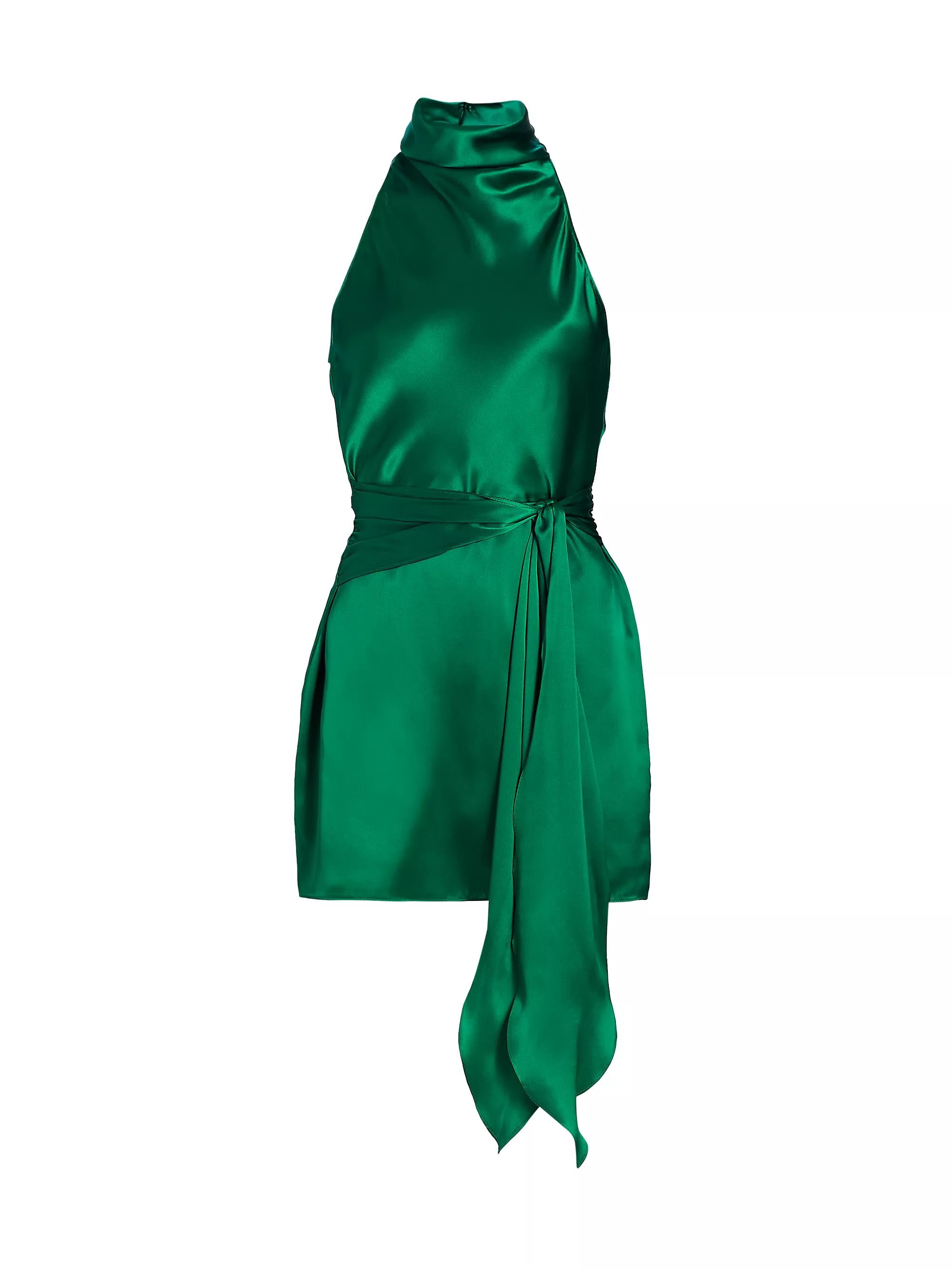 Sandrine Silk Halter Dress | Saks Fifth Avenue