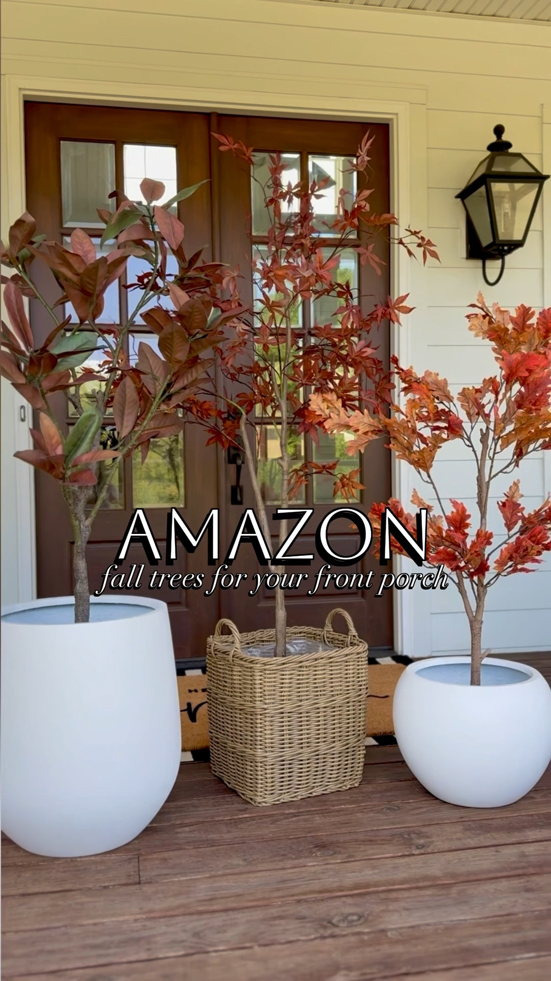 Amazon trees for your fall front porch🍁 (or really anywhere in your home!) !

I’ve used all of these in my fall front door styling over the years and they are all so beautiful!  Also giving you a little sneak peek at my doors for this year - went see back to traditional orange and I love the vibe!

#LTKStyleTip #LTKSeasonal #LTKHome