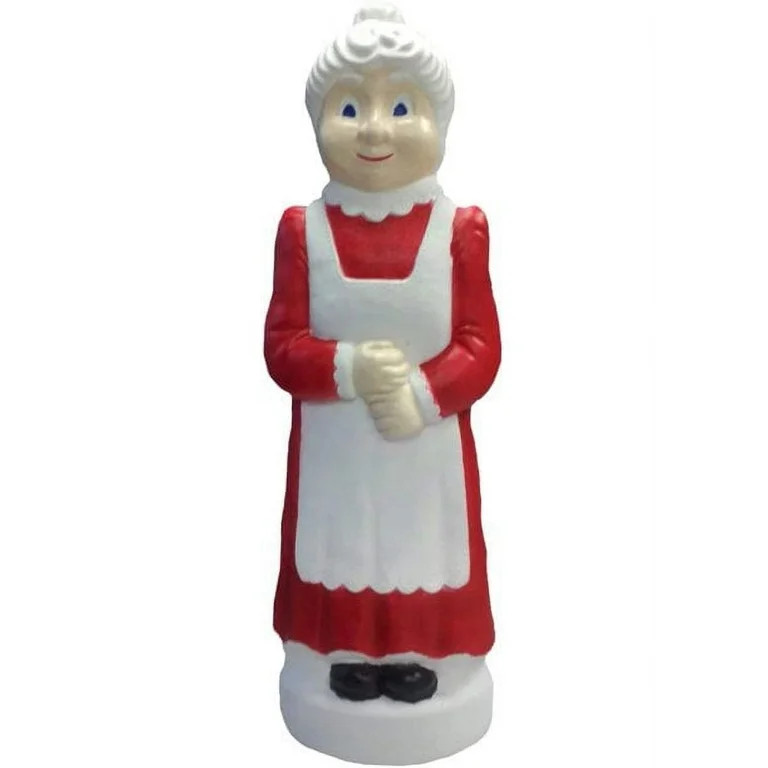 PMU Christmas Light Up Mrs. Claus 40 Inch Large Blow Mold Plastic Statue Illuminated with 6' Cord... | Walmart (US)