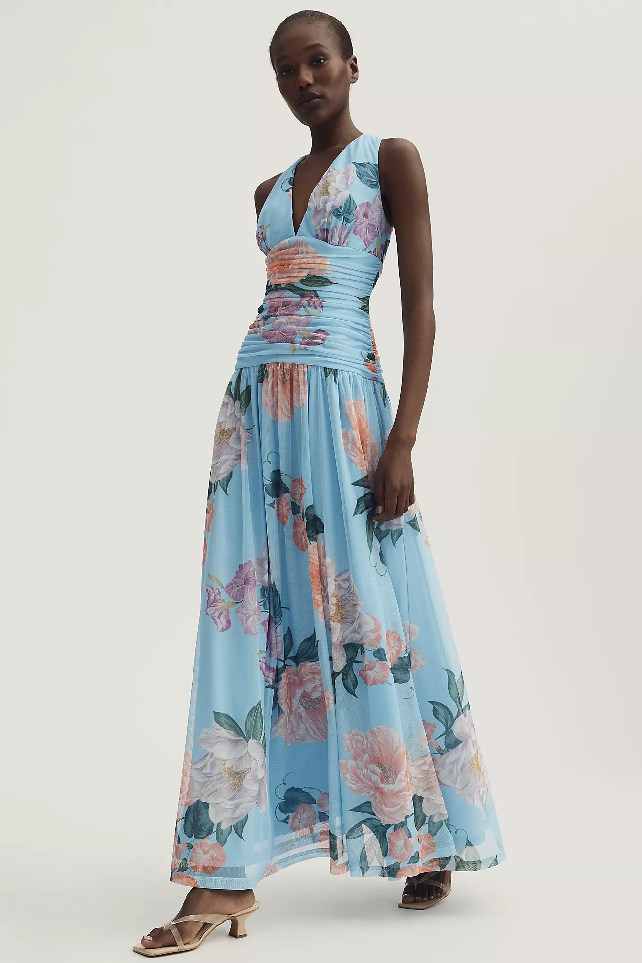 Hutch Jadey V-Neck Maxi Dress | Anthropologie (US)